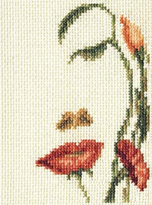 Набор для вышивания Кларт Лицо-цветы 6-064