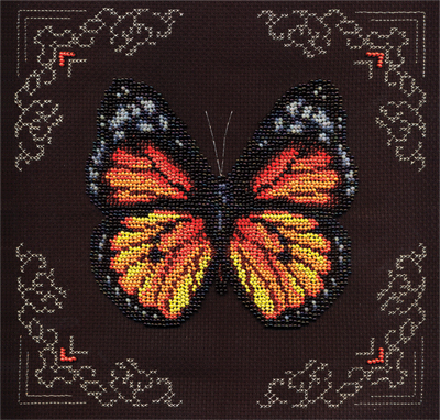 Набор для вышивания Кларт Рыжая бабочка 8-113