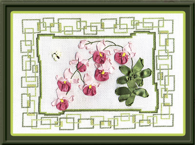 Набор для вышивания Panna Розовая орхидея Ц-1010
