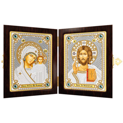 Набор для вышивания Нова Слобода Богородица Казанская и Христос Спаситель СМ №01 7000