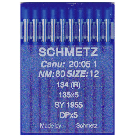 Швейные иглы для промышленных машин Schmetz 134 S / 135x8 N CR / 135x8 N R SP / PFx134 KS / 20:05 JL1 №140