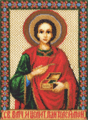 Набор для вышивания Panna Икона Св Великомученика и целителя Пантелеймона ЦМ-1206