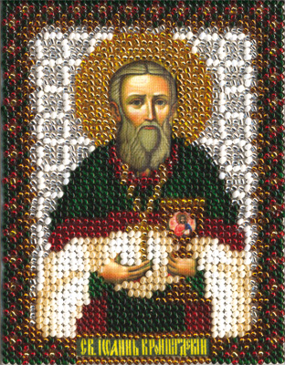 Набор для вышивания Panna Икона Святого Праведного Иоанна Кронштадтского ЦМ-1397