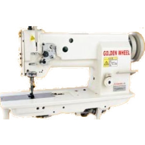 Двухигольная промышленная швейная машина с тройным продвижением Golden Wheel CSU-4252