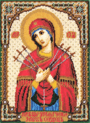 Набор для вышивания Panna Икона Божией Матери Умягчение злых сердец ЦМ-1262