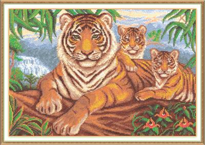 Набор для вышивания Panna Логово тигра Ж-1001