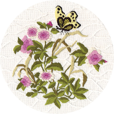 Набор для вышивания Panna Садовая бабочка Ц-1310