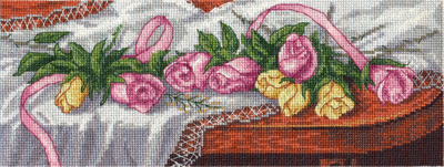 Набор для вышивания Кларт Розы на столе 8-084