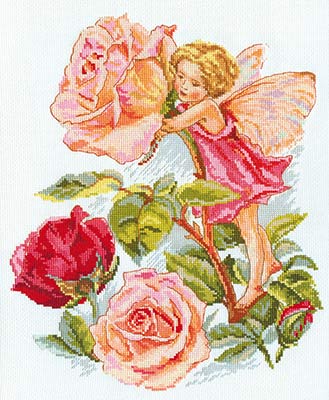 Набор для вышивания Алиса Фея розового сада №091 2-07 27х33см