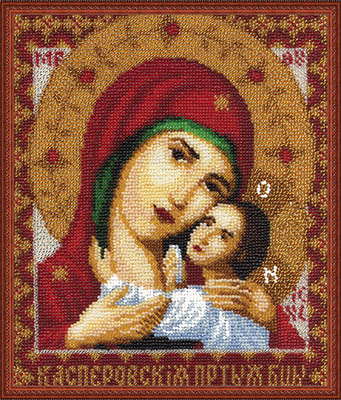 Набор для вышивания Panna Икона Пресвятой Богородицы Касперовская ЦМ-0946
