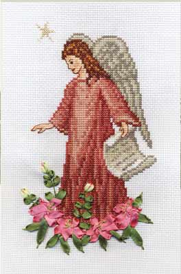 Набор для вышивания Panna Ангел в лилиях Ф-0676