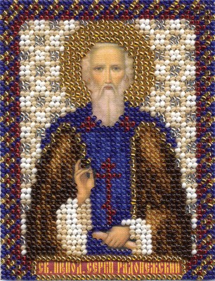 Набор для вышивания Panna Икона Святого преподобного Сергия Радонежского ЦМ-1303