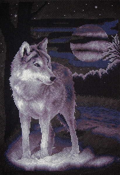 Набор для вышивания Panna Белый волк Ж-0462