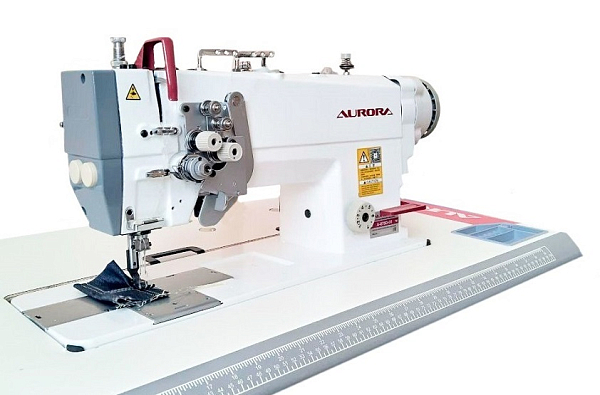 Двухигольная промышленная швейная машина Aurora A-845D-03 с прямым приводом