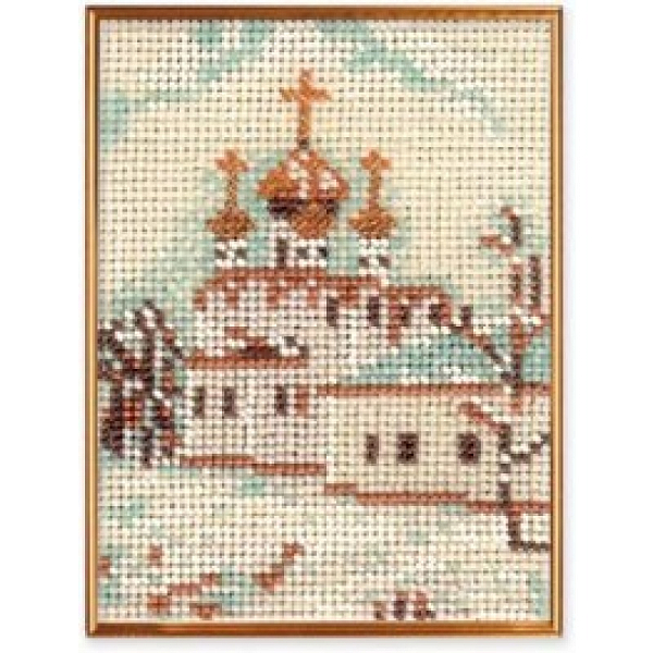 Набор для вышивания Радуга бисера Москва Смоленский собор №10 В-047 10х14см
