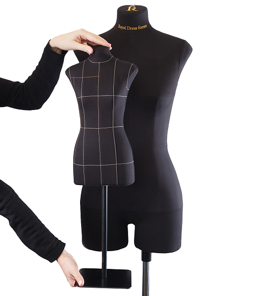 Манекен мягкий Betty Premium для обучения масштабный (цвет черный) (Royal Dress Forms)
