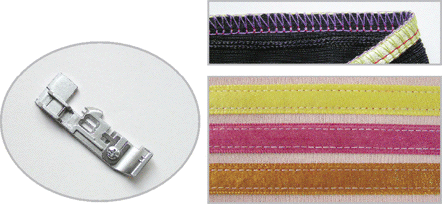 Лапка Merrylock №6C для пришивания тесьмы узкой, ленты и вкладной нити, металлическая (A1A331004)