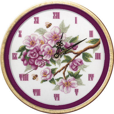 Набор для вышивания Panna Часы Цветут сады Ч-1579