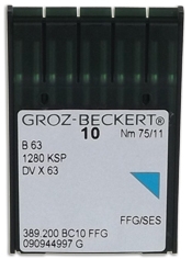Швейные иглы для промышленных машин Groz Beckert DVx63 Bx63 №70 10