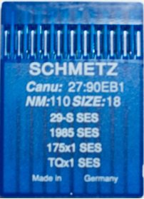 Швейные иглы для промышленных машин Schmetz TQx1 175x1 29 S R №130