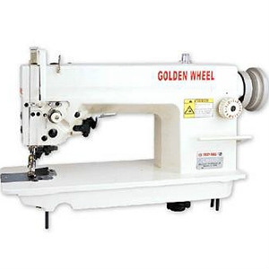 Прямострочная промышленная швейная машина с ножом обрезки края материала Golden Wheel CS-5200