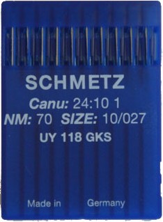 Швейные иглы для промышленных машин Schmetz UY 118 GKS SES №80