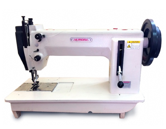 Прямострочная швейная машина Aurora A-470 с шагающей лапкой для шитья строп