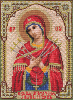 Набор для вышивания Panna Икона Божией Матери Умягчение Злых Сердец ЦМ-1371