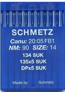 Швейные иглы для промышленных машин Schmetz DPx5 134 SUK №70