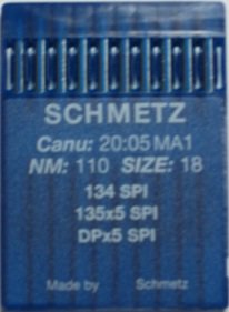 Швейные иглы для промышленных машин Schmetz DPx5 134 SPI №110