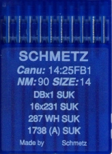 Швейные иглы для промышленных машин Schmetz DBx1 1738 SUK №60