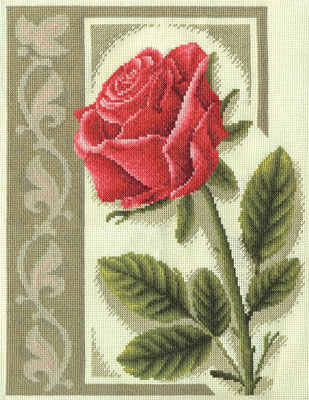 Набор для вышивания Panna Пурпурная роза Ц-1266
