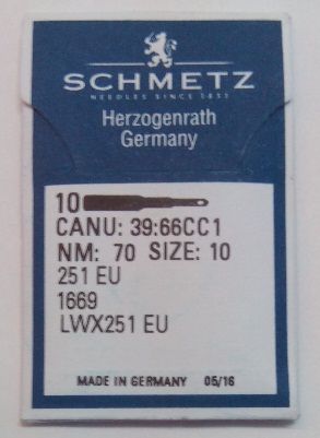 Швейные иглы для промышленных машин Schmetz 251 EU R №80