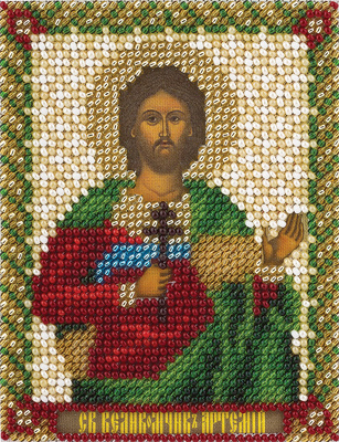 Набор для вышивания Panna Икона Святого Великомученика Артемия ЦМ-1440