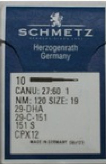 Швейные иглы для промышленных машин Schmetz CPx12 151 S №100