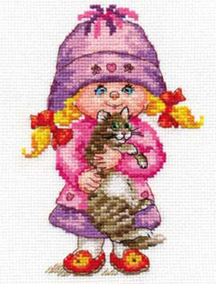 Набор для вышивания Алиса Дашенька №052 0-64 11х16см
