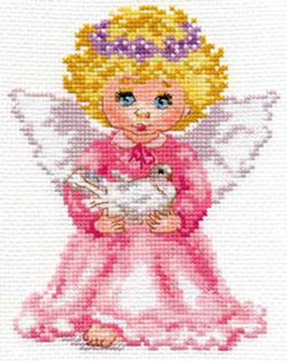 Набор для вышивания Алиса Ангелочек №052 0-65 12х14см