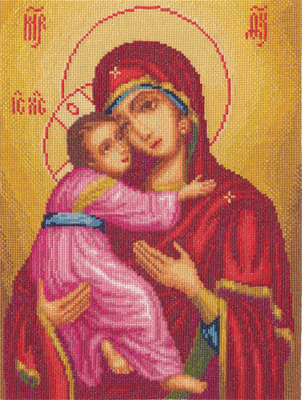 Набор для вышивания Panna Икона Божией Матери Владимирская ЦМ-1323