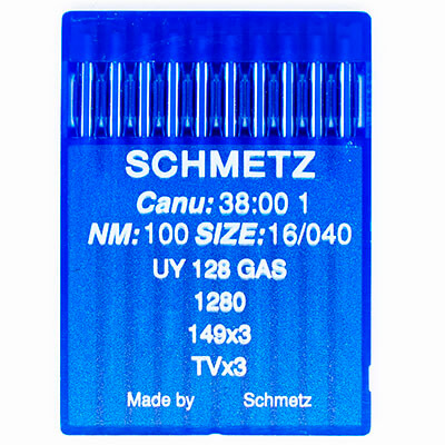 Швейные иглы для промышленных машин Schmetz UY 128 GAS R №100