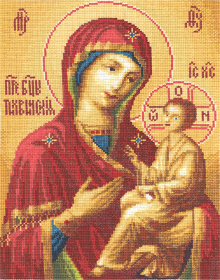 Набор для вышивания Panna Тихвинская икона Божией Матери ЦМ-1473
