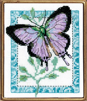 Набор для вышивания Кларт Бабочка лиловая 5-055