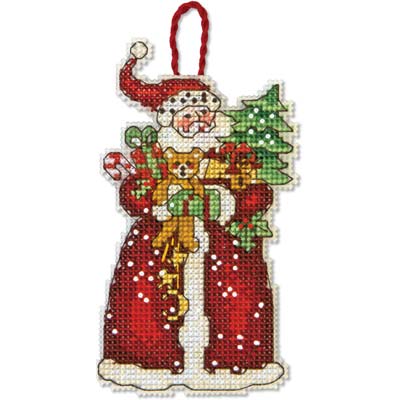 Набор для вышивания Dimensions Рождественские украшения Санта №01 70-08895