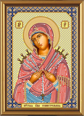 Набор для вышивания Нова Слобода Пресвятая Богородица Семистрельная С №04 6010