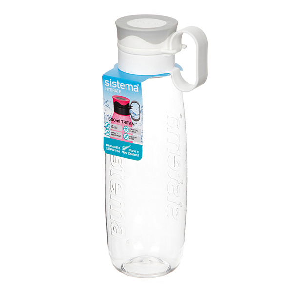 Бутылка для воды с петелькой тритан 650мл Sistema 665