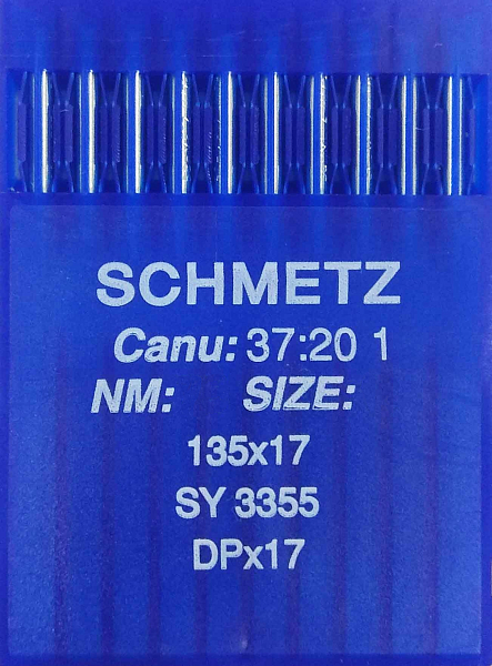 Швейные иглы для промышленных машин Schmetz 135x17 / SY 3355 / DPx17 / 37:20 1 №140