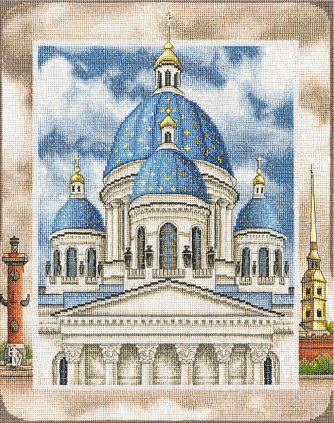 Набор для вышивания Panna Троице-Измайловский собор в Санкт-Петербурге ЦМ-1814