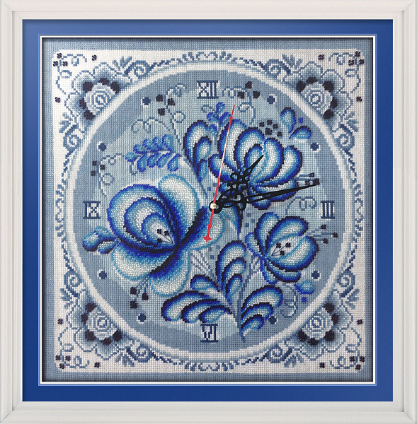 Набор для вышивания Panna Часы Синие мечты Ч-1622