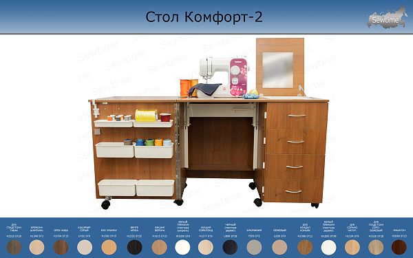 Стол Комфорт-2 (орех аида) для швейной машины