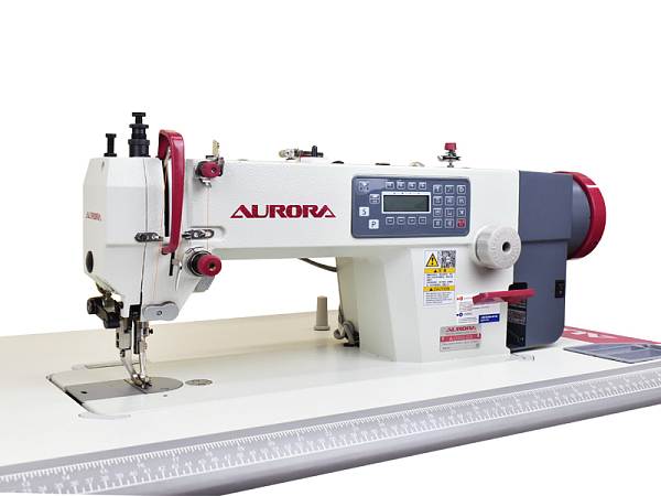 Прямострочная промышленная швейная машина Aurora A-0302-D3 с шагающей лапкой и прямым приводом
