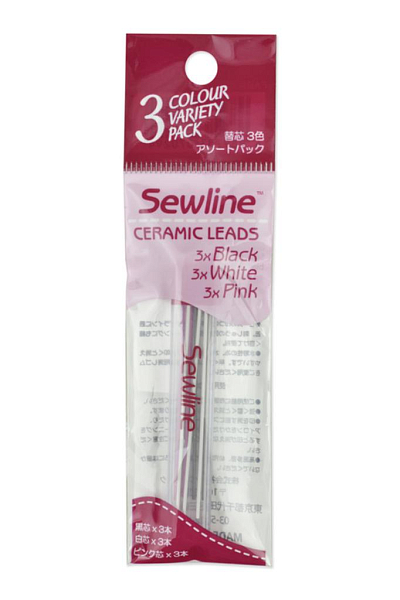 Грифель Sewline FAB50033 для карандаша для ткани, 9 шт (3 цвета)